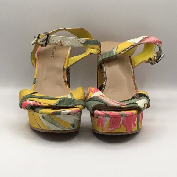 Nine West Floral Platform Sandal - Picture 1 of 5